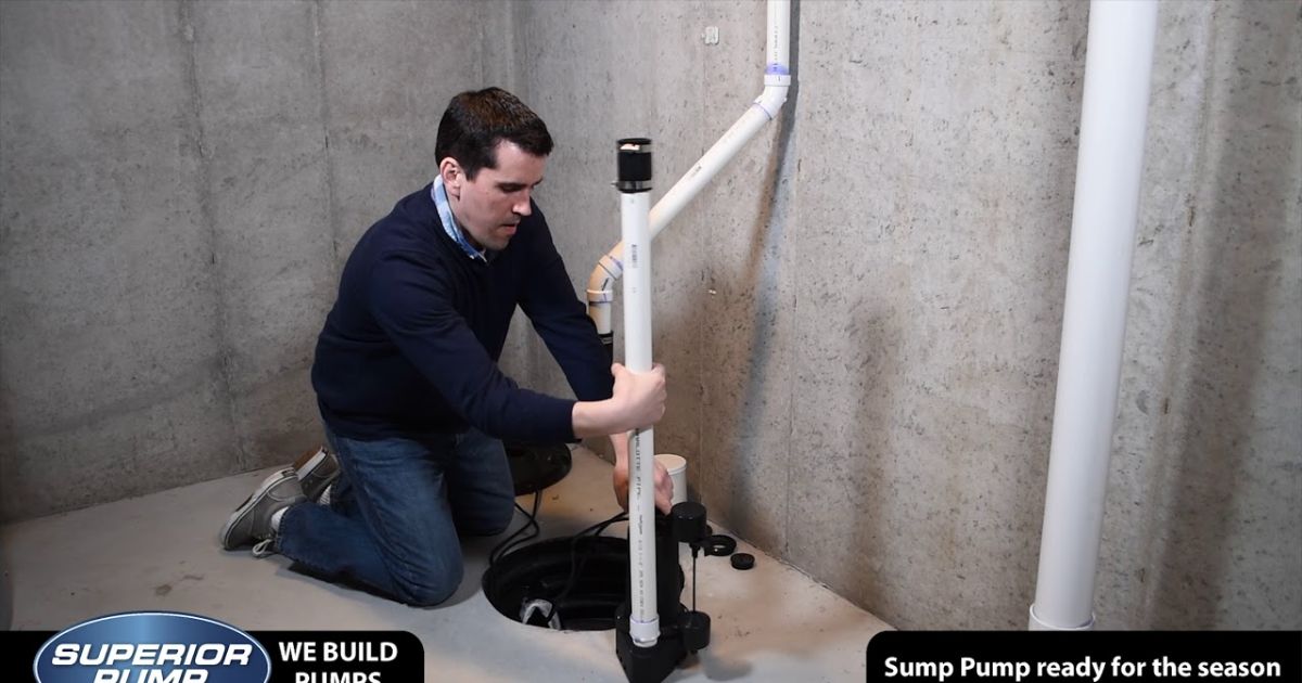 Pouring Water Into the Sump Pit