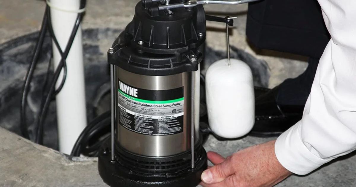 Typical Electric Backup Sump Pump